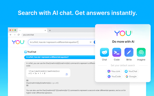 You | Search, Chat, And Create With AI